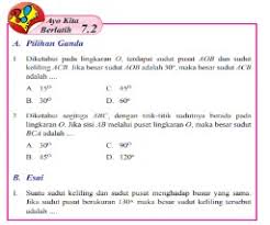 Kunci Jawaban Matematika Kelas 8 Ayo Kita Berlatih 7 2 Halaman 77 78 Bab 7 Lingkaran Wali Kelas Sd