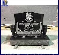 Wholesale Shanxi Black Granite Custom Made Funeral Monument ...