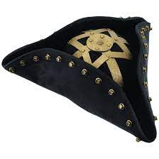 Blackbeard Pirate Hat Lu42607 By Medieval Collectibles Pirate Hats Black Beard Pirate Pirate Costume Accessories
