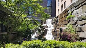 For many people in seattle the need to escape the urban jungle arises, and so they go pay a visit during lunchtime to the waterfall garden. Park Ups Waterfall Garden Park Reviews And Photos 219 2nd Ave S Seattle Wa 98104 Usa