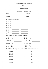 Class 2nd english lesson no. Kendriya Vidyalaya Raebareli Maths Worksheet Worksheet