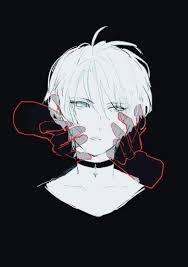 Black And White Anime Boy Aesthetic Hair Net Hair Net In 2020 Dark Anime Anime Art Cute Anime Boy