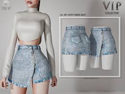 Sims would never ask their special loved one to do this, they are lovers, they don't need 419, they need proper woohoo. Busra Tr S Patreon Early Access Sky Outfit Denim Skirt P24