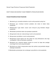 1 menjaga hal ehwal murid pendidikan khas. Senarai Tugas Pembantu Pengurusan Murid