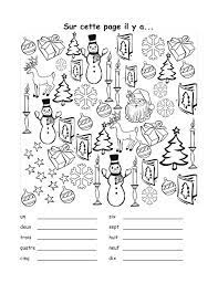 caron pittman caronrobyn french christmas worksheets ballon de coloriage