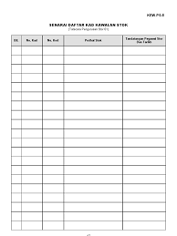 Satu senarai berasingan hendaklah disediakan bagi tujuan rekod dalaman. Kew Ps 5 Baru