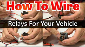 A relay can be used to power a new circuit with very little added current draw on the original wiring. How To Wire A Relay Tutorial Youtube
