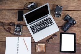 Creative Workspace with Laptop and Vintage Cameras on Wooden Table - Free  Stock Image | Pikwizard