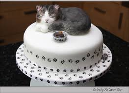 Edible cat cupcake topper, gumpaste cats, fondant cat cake decoration, cat cake topper, cat theme birthday cake for kids. Sculpted Cat Cake With Edible Cat Topper Cat Cake Birthday Cake For Cat Animal Cakes