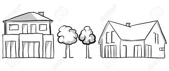 Encontre imagens stock de outline drawing monstera leaves tropical plant em hd e milhões de outras fotos, ilustrações e. Family House And Villa Vector Sketch Hand Drawn Vector Outline Royalty Free Cliparts Vectors And Stock Illustration Image 69006464