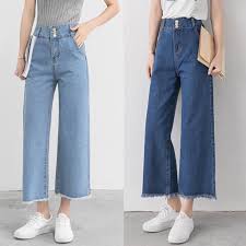 This korean fashion style is both effortless and versatile. Fashion Women Korean Style Loose Wide Leg High Waist Jeans Long Pants Buy At A Low Prices On Joom E Commerce Platform