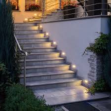 Piko S Led Wandeinbauleuchte Aussen Ip65 Treppenleuchte Edelstahl 230v Warmweisses Licht Treppenbeleuchtung Aussentreppe Aussenbeleuchtung