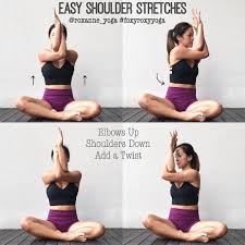 Roxanne Gan On Instagram Eagle Arms So Simple But So Good For The Shoulders And Spine They Are A Must Do For Me Everyd Workout Shoulder Stretches Exercise