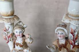We have almost everything on ebay. Antique German Porcelain Figurines Bohemian Or Dresden China Basket Candlesticks