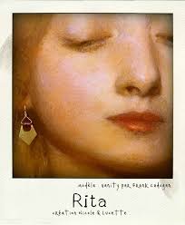 RITA Golden Earrings With Pretty Pendants and Purple Amethyst Beads