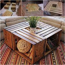 The table has a flip lid with hammered black steel. How To Diy Coffee Table From Recycled Wine Crates