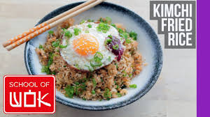 Nasi goreng is often described as an indonesian rice dish cooked with pieces of. Tasty Korean Kimchi Fried Rice And Egg Recipe Wok Wednesdays Youtube