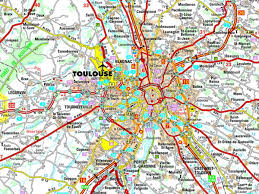 Juni 2016 der regionalrat für den. Toulouse Road Map Karte Von Toulouse Road Occitanie Frankreich