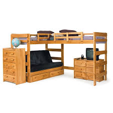 Bunk bed with double on bottom comfortable sleeping latest standard wooden bunk bed with double bottom. Loft Beds With Desk And Futon Ideas On Foter
