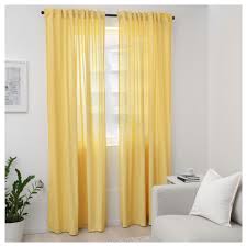 Room darkening curtains, 1 pair 57x98 $ 34. Ikea Annalouisa Light Yellow Curtains 1 Pair In 2020 Yellow Room Decor Curtains Yellow Curtains