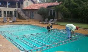 Installation Of Acrylic Dance Floor Over Pool Pool Wedding Wedding Service Wedding Planning Services