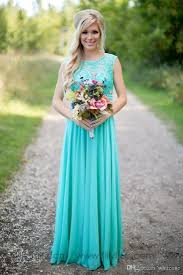 2016 Country Style Vintage Bridesmaid Dresses Turquoise Chiffon Lace Long Plus Size Beach Garden Wedding Guest Party Maid Of Honor Gowns Short Lace Bridesmaid D Teal Bridesmaid Dresses Turquoise Bridesmaid Turquoise