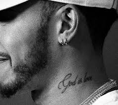Lewis hamilton unveiled a new chinese lettering tattoo on same day he won the chinese grand prix. God Is Love Tattoo On Lewis Hamilton S Left Side