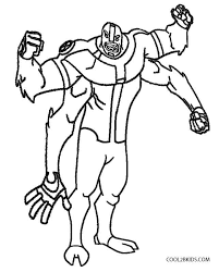 Ben 10 printable coloring pages. Printable Ben Ten Coloring Pages For Kids