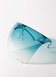 Replace the cartridge and/or filter when breathing through these. Cover Me Ombre Face Shield Glasses Black Brown Green Purple Blue Gojane Com
