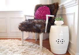 More faux fur inspo diy fur vest: No Sew Reupholstery I Totally Need To Find A Thrift Store Chair And Fur It Up Fur Chair Modern Upholstery Couch Upholstery