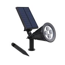 Éclairage solaire avec détecteur de mouvement. Spot Led Exterieur Solaire Sur Piquet Ip65 Ledgam