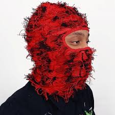 XYIYI Beige Distressed Balaclava Ski Face Mask Full Face Knitted Balaclava  Winter Windproof Neck Warmer for Men and Women : Buy Online at Best Price  in KSA