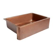 adams copper farmhouse kitchen sink by