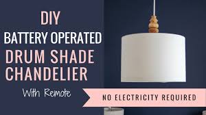 Maybe you would like to learn more about one of these? Diy Battery Operated Drum Shade Chandelier With Remote Youtube