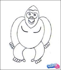 Add a lopsided mouth and angry eyes and you have a gorilla that does not want to be messed around with. How To Draw Wild Animals Gorilla Drawing Lessons Drawings Guided Drawing