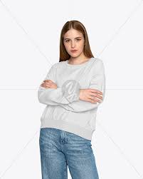 Download Girl In A Sweatshirt Mockup In Apparel Mockups On Yellow Images Object Mockups