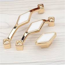 How much does a beautiful kitchen remodel cost? 3 78 5 7 7 Gold White Ceramic Drawer Knobs Pulls Handles Dresser Pull Unique Cabinet Door Handle Knob Kitchen Hardware 96 128 196 Mm Knobs Pulls Home Improvement