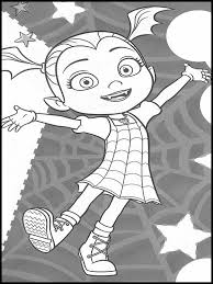 Since she is a vampire, these coloring pages can also be a great activity on halloween for kids. Vampirina Coloring 38
