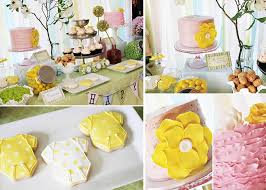 Pink And Yellow Babyshower Pink Yellow Baby Shower Baby Shower Host Baby Shower Yellow
