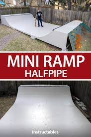 How To Make A Mini Ramp Diy Halfpipe Mini Ramp Skateboard Ramps Outdoor Ramp