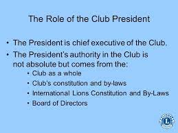 Club President Role, Duties, And Responsibilities. - Ppt Download
