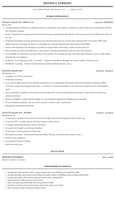 A stellar resume will help you get there. Finance Graduate Resume Sample Mintresume
