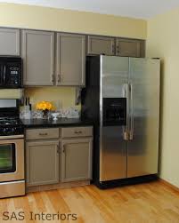 Kitchen Makeover Reveal Sas Interiors Yellow Kitchen Walls Taupe Kitchen Cabinets Yellow Kitchen Cabinets