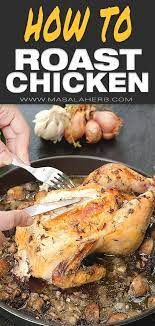 How To Roast A Chicken In The Oven Oven Baked Crispy Chicken Perfectly Cooked Juicy Tender Meat In My Vid Chicken Recipes Easy Chicken Recipes Baked Chicken
