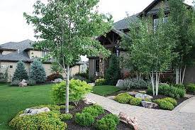 Wayfair offers thousands of design ideas for every enjoy a stylish moment in any dining room using this modern farmhouse idea from #wayfaircahome. Cool Farmhouse Landscaping Front Yard 99 Gorgeous Photos Www 99architectur Farmhouse Landscaping Front Yard Landscaping Design Small Front Yard Landscaping