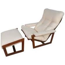 Unique Mid Century Modern Teak Frame Lounge Chair With Ottoman Vintage Lounge Chair Modern Lounge Chairs Chair