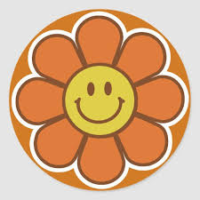 Flower Stickers Orange Art Artwork Cartoon Cartoons Cartoon Have A Bright And Cheery Day Cute Canvas Paintings Aesthetic Stickers Indie Art