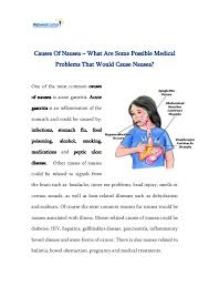 Causes Of Nausea