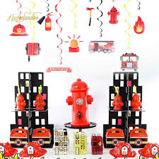 Find your favorite fireplace photos and save them to an ideabook to view your fireplace ideas and inspiration later. Nicrolandee Firefighter Party Decorations Diy Spiral Ornaments Swirl Decorations Fire Theme Party Supplies Kids Birthdays 26 Party Diy Decorations Aliexpress