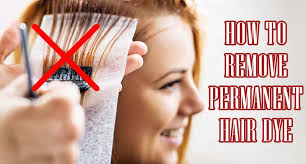 remove permanent hair dye